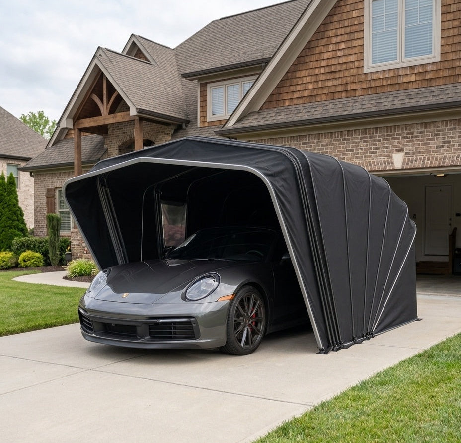 Gladwinrge InstaGarage — Portable Pop-Up Car Shelter (Waterproof, No Tools)