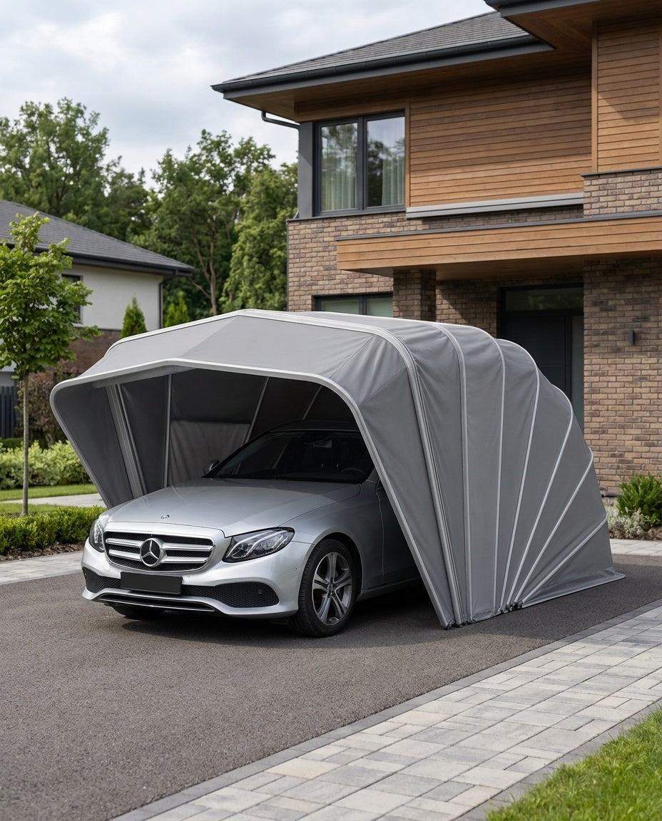 Gladwinrge InstaGarage — Portable Pop-Up Car Shelter (Waterproof, No Tools)