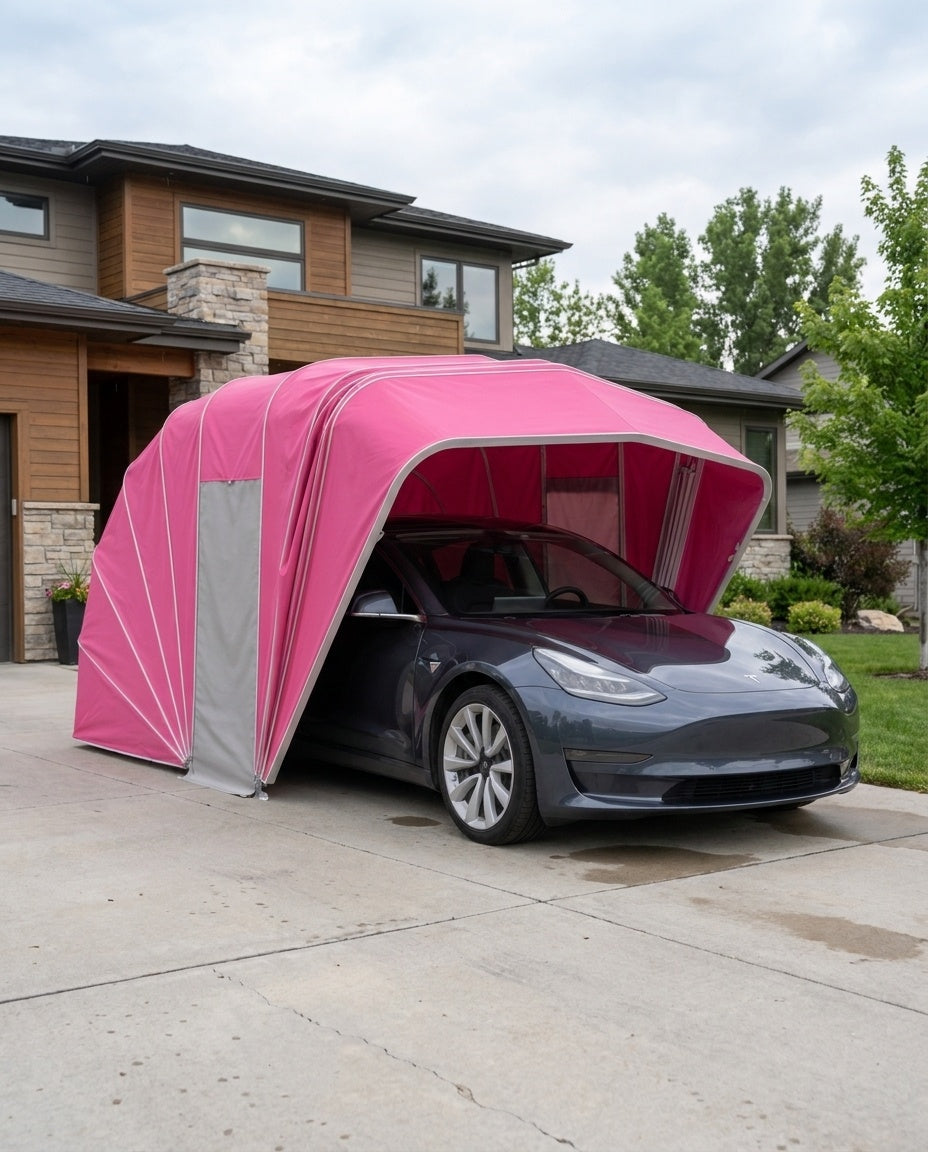 Gladwinrge InstaGarage — Portable Pop-Up Car Shelter (Waterproof, No Tools)